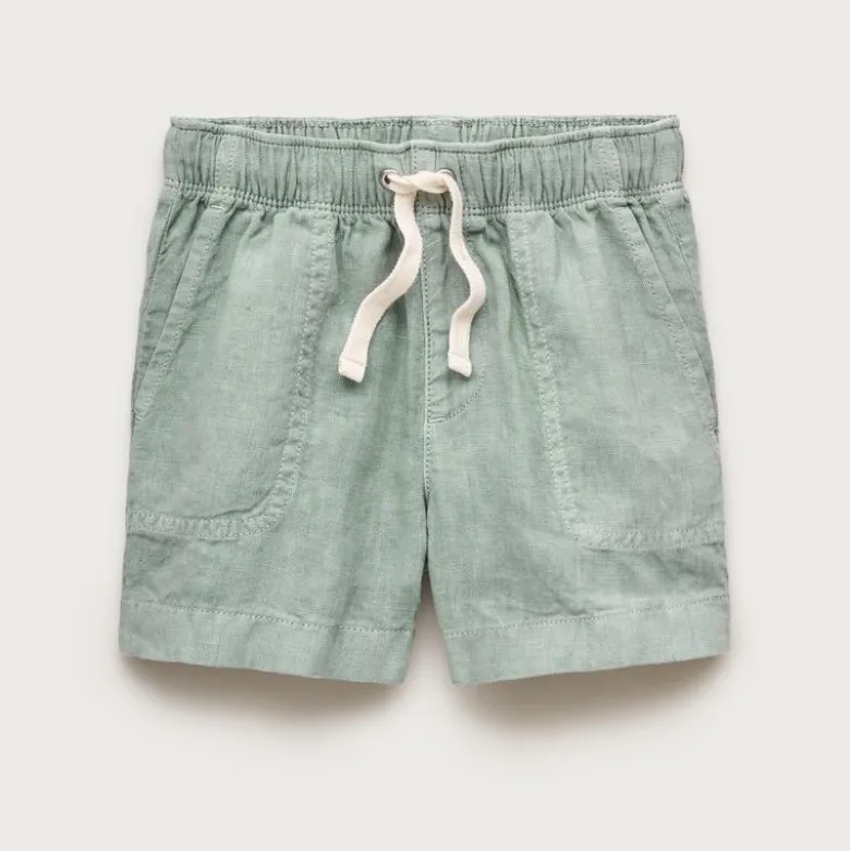 Boys' linen-blend dock short