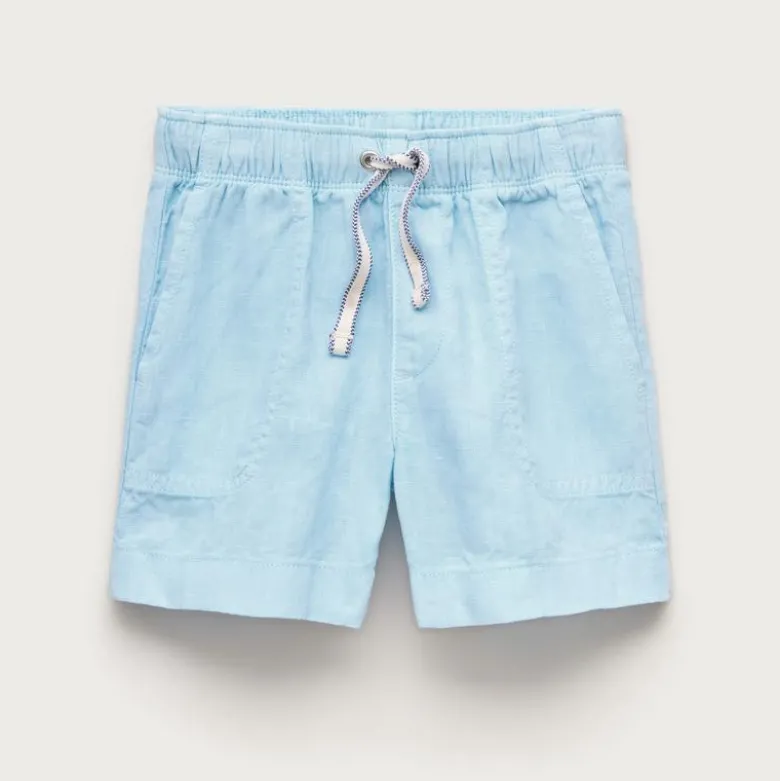 Boys' linen-blend dock short