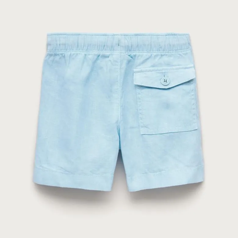 Boys' linen-blend dock short