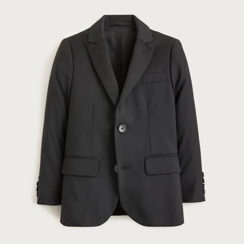 Boys' Ludlow peak-lapel tuxedo jacket in Italian wool