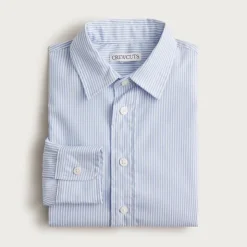 Boys' Ludlow Premium fine cotton dress shirt in stripe