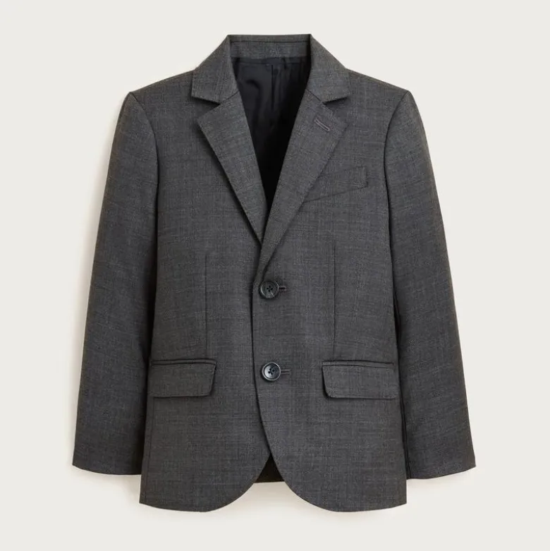 Boys' Ludlow suit jacket in stretch worsted wool blend