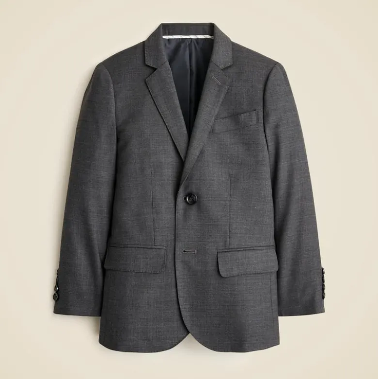 Boys' Ludlow suit jacket in stretch worsted wool blend