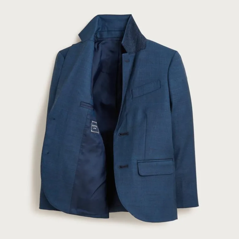 Boys' Ludlow suit jacket in stretch worsted wool blend