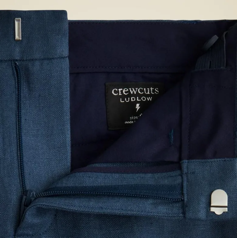 Boys' Ludlow unstructured suit pant in linen