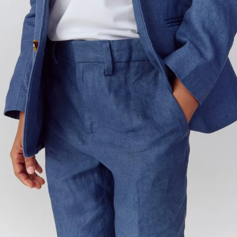 Boys' Ludlow unstructured suit pant in linen