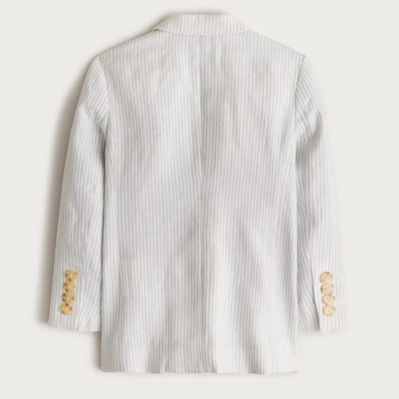 Boys' Ludlow unstructured suit jacket in linen blend