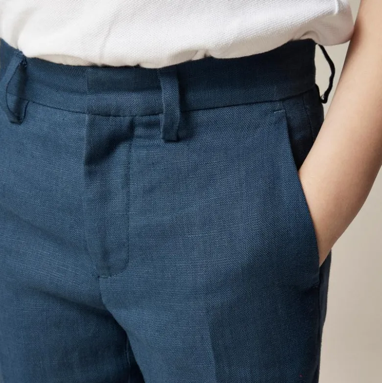 Boys' Ludlow unstructured suit pant in linen