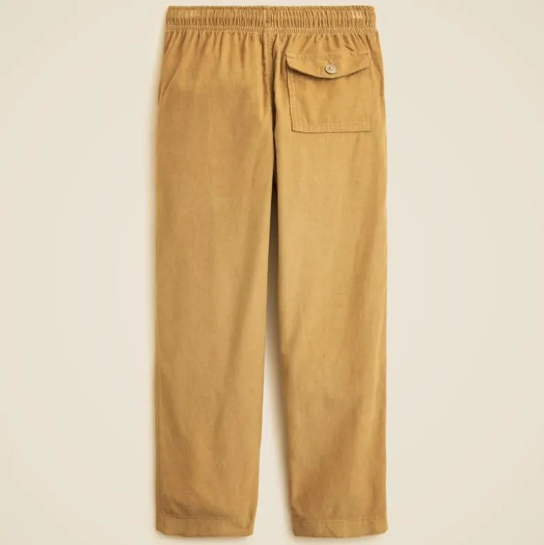 Boys' Pier pant in lightweight corduroy
