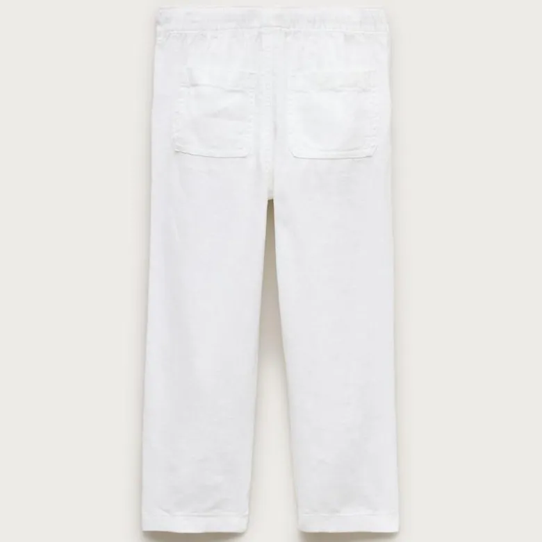 Boys' pull-on pant in linen blend