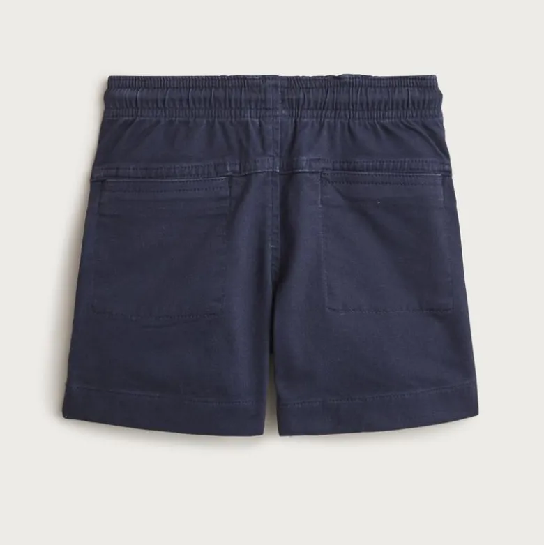 Boys' pull-on short in stretch chino