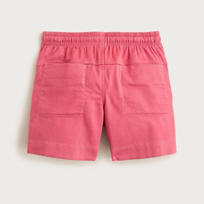 Boys' pull-on short in stretch chino
