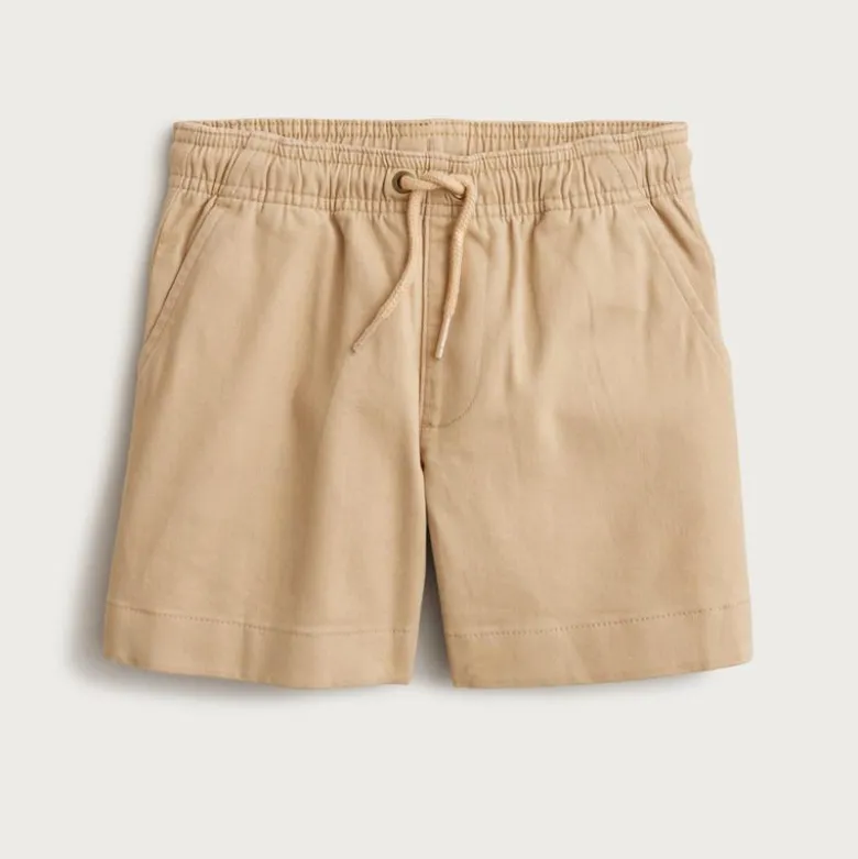 Boys' pull-on short in stretch chino