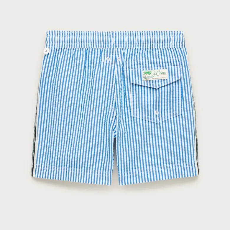 Boys' seersucker swim trunk