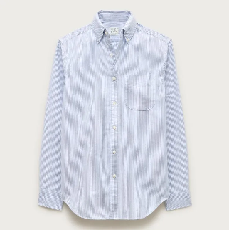 Broken-in organic cotton oxford shirt