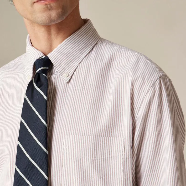 Broken-in organic cotton oxford shirt