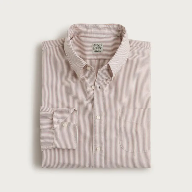 Broken-in organic cotton oxford shirt