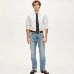 Broken-in organic cotton oxford shirt