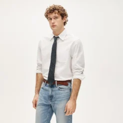 Broken-in organic cotton oxford shirt