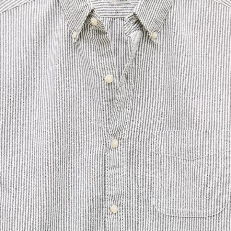 Broken-in organic cotton oxford shirt