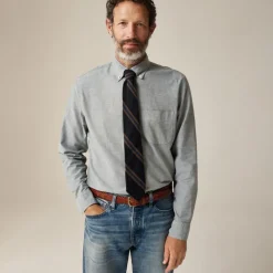 Broken-in organic cotton oxford shirt