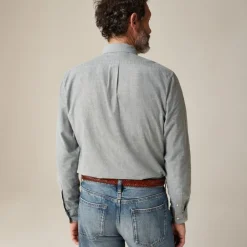 Broken-in organic cotton oxford shirt