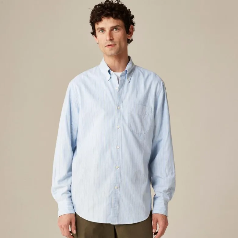 Broken-in organic cotton oxford shirt