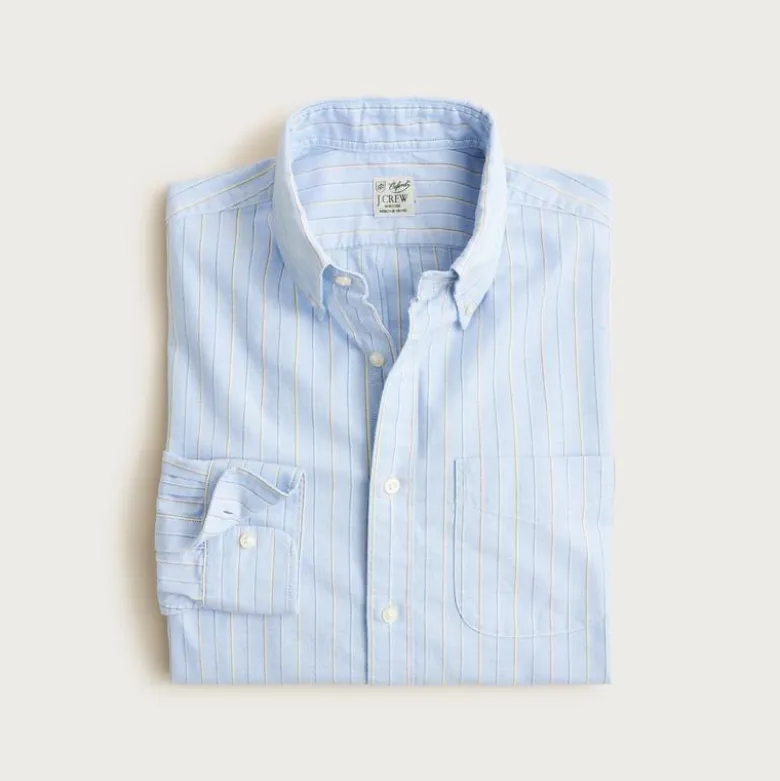Broken-in organic cotton oxford shirt