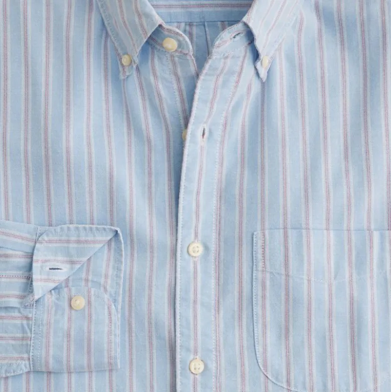 Broken-in organic cotton oxford shirt