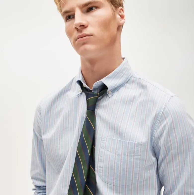 Broken-in organic cotton oxford shirt