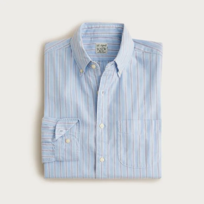 Broken-in organic cotton oxford shirt