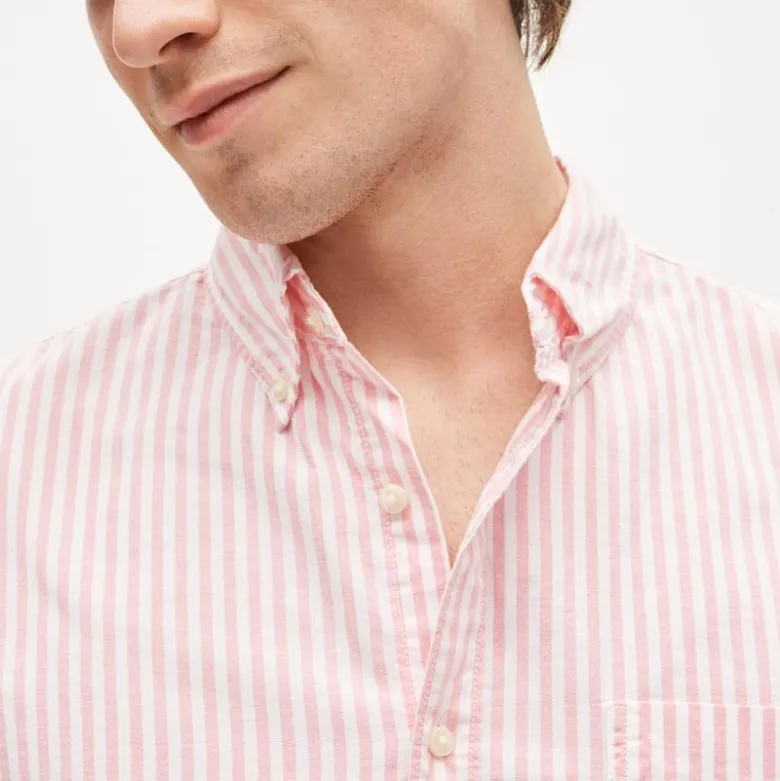 Broken-in organic cotton oxford shirt