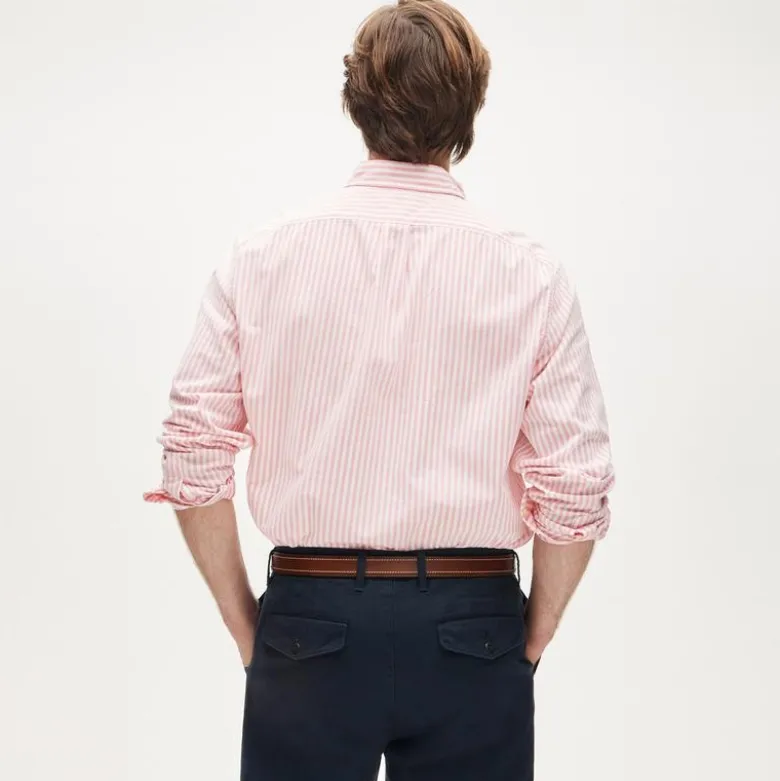 Broken-in organic cotton oxford shirt