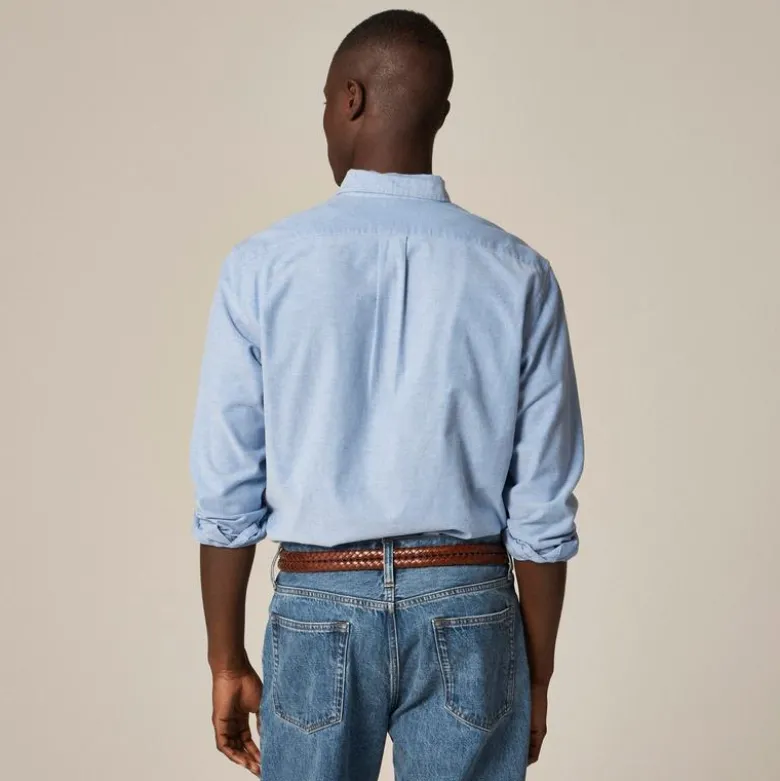 Broken-in organic cotton oxford shirt