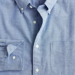 Broken-in organic cotton oxford shirt