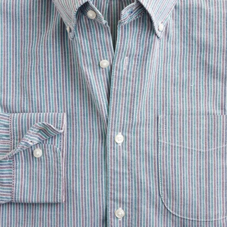 Broken-in organic cotton oxford shirt