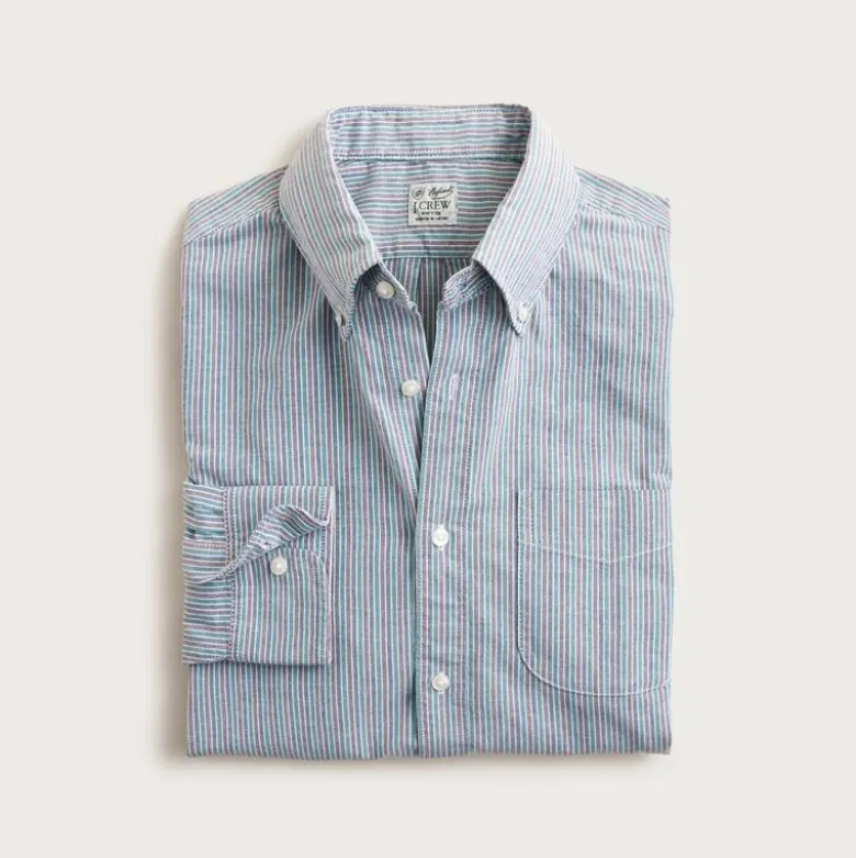 Broken-in organic cotton oxford shirt