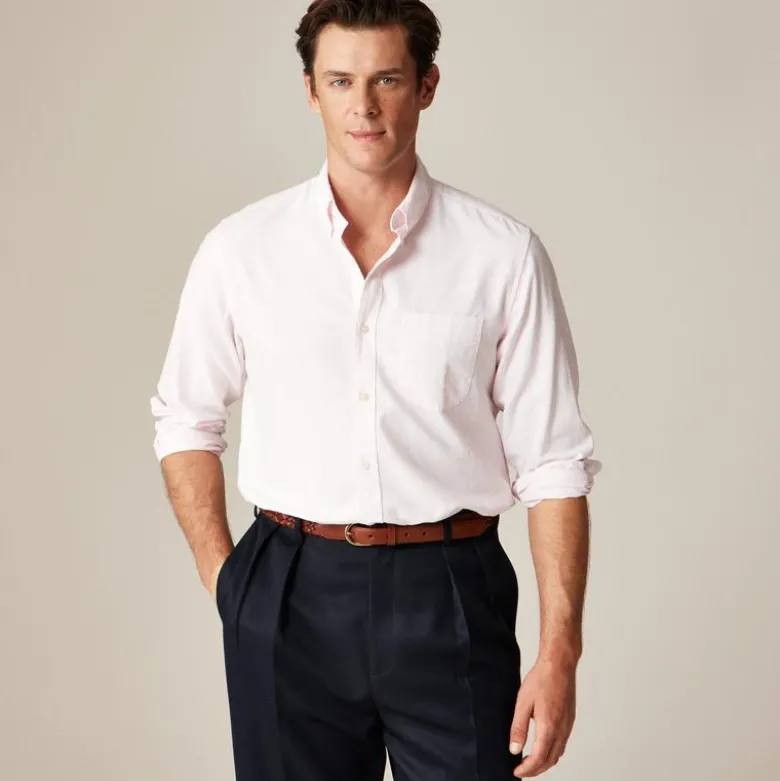 Broken-in organic cotton oxford shirt