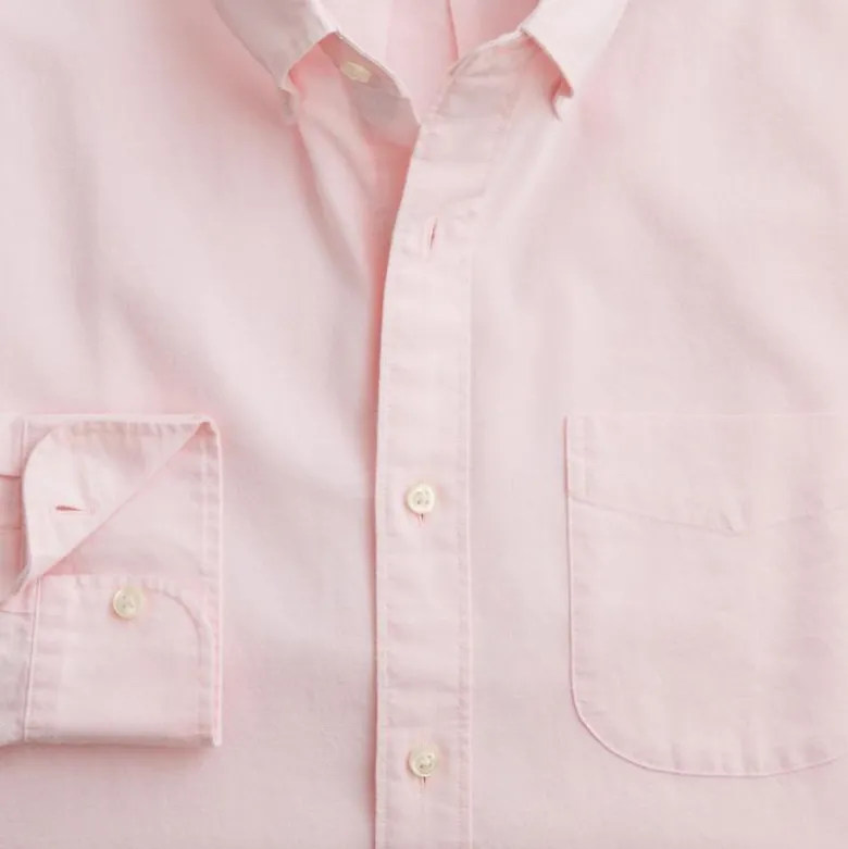 Broken-in organic cotton oxford shirt