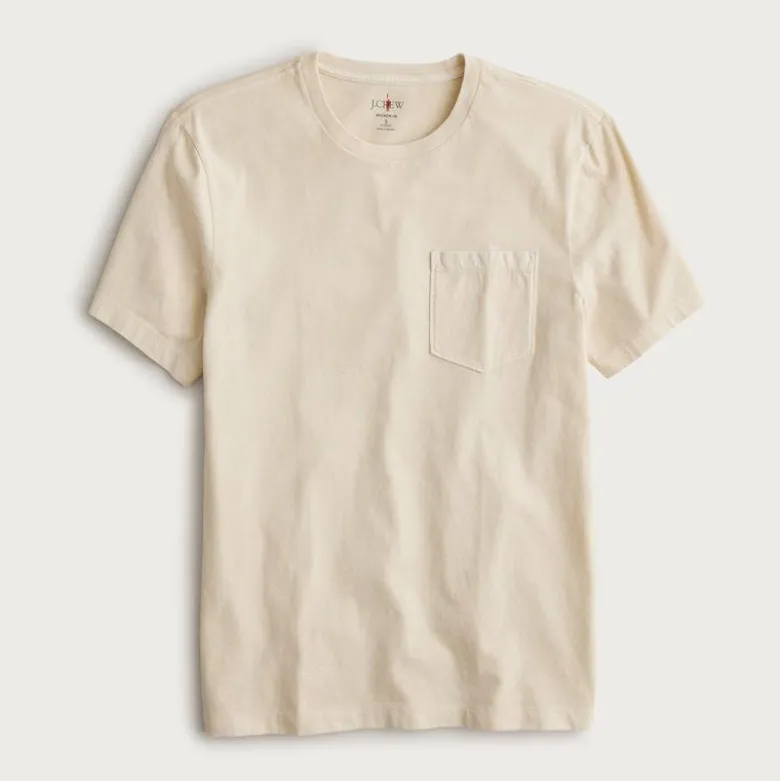 Broken-in pocket T-shirt