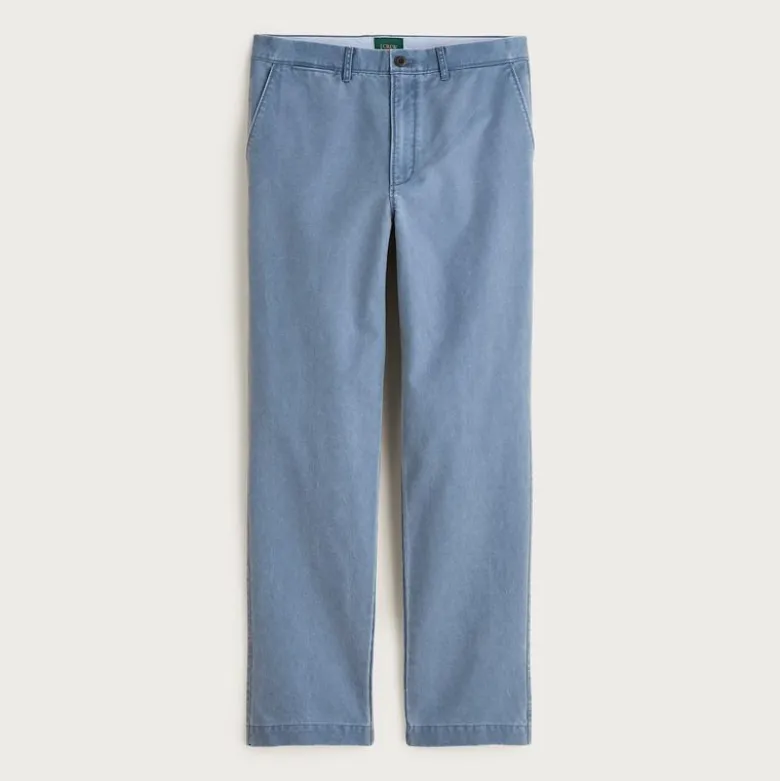 Broken-in Straight pigment-dyed chino pant