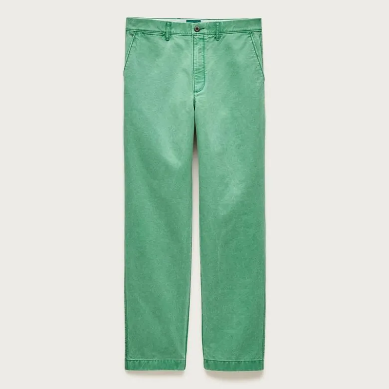 Broken-in Straight pigment-dyed chino pant