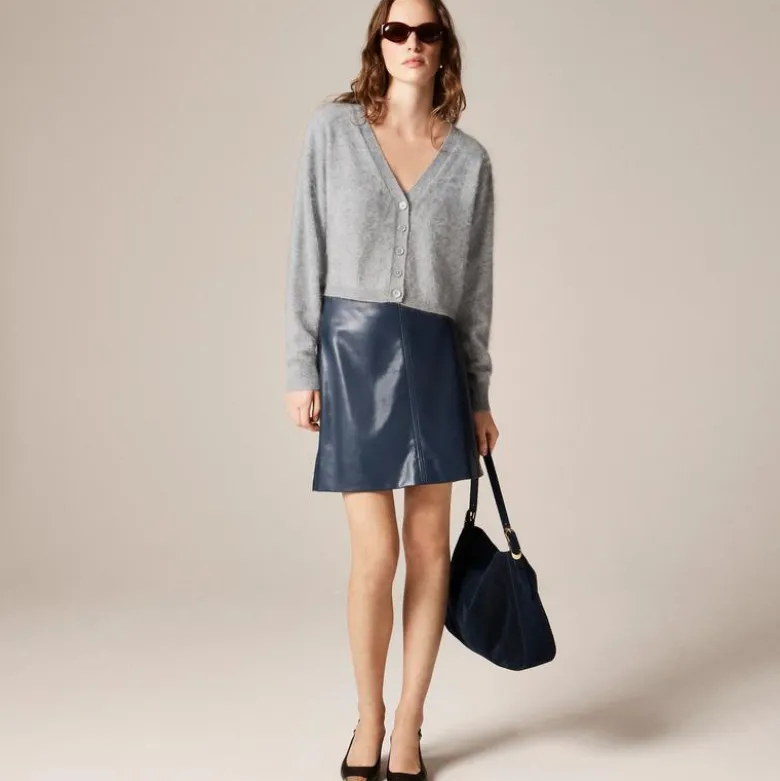 Brushed cashmere party cardigan