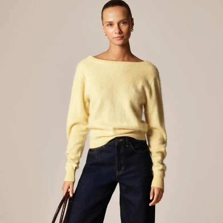 Brushed cashmere relaxed-fit reversible cardigan