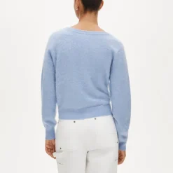 Brushed cashmere relaxed-fit reversible cardigan