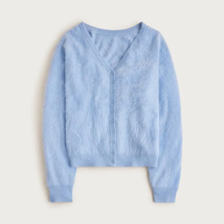 Brushed cashmere relaxed-fit reversible cardigan