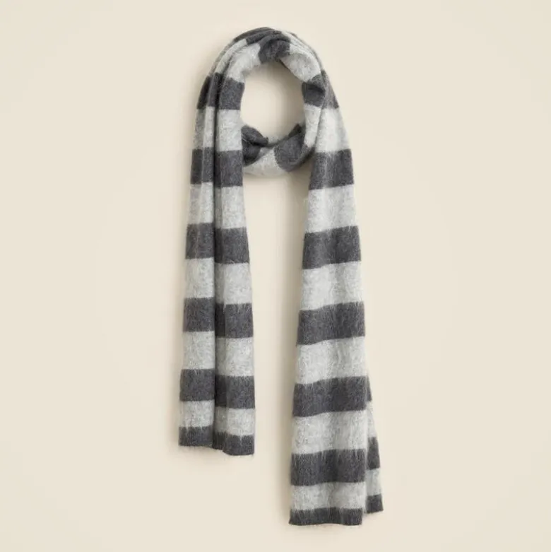 Brushed cashmere scarf