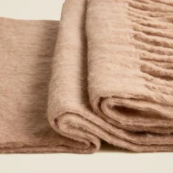 Brushed woven scarf