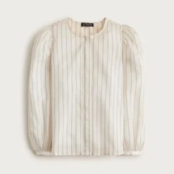 Button-up top in stripe