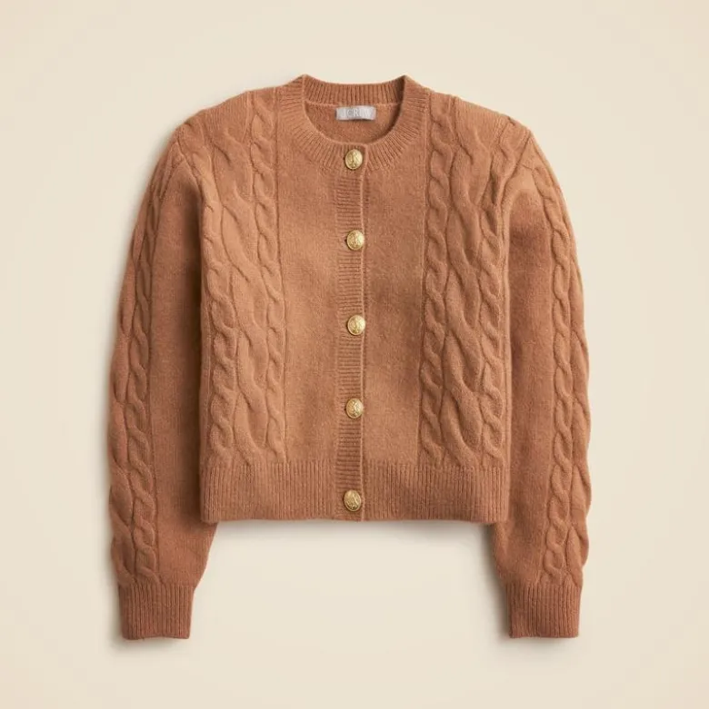 Cable-knit cardigan